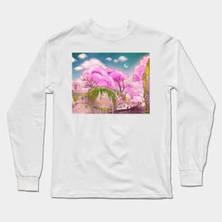 Snow Sakura Long Sleeve T-Shirt